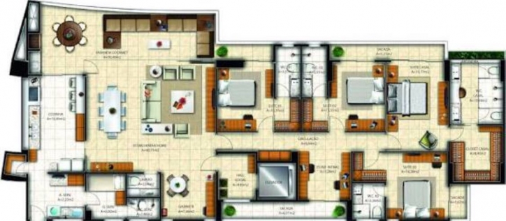 Apartamento à venda com 4 quartos, 259m² - Foto 2