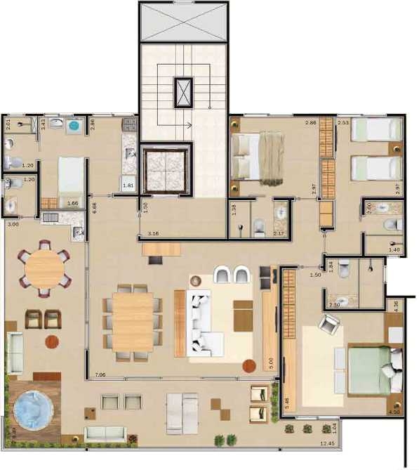 Cobertura à venda com 4 quartos, 203m² - Foto 2