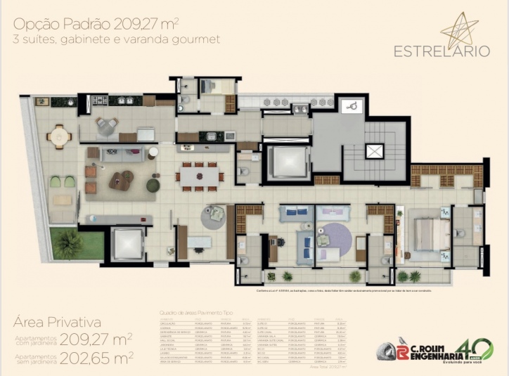 Apartamento à venda com 4 quartos, 209m² - Foto 7