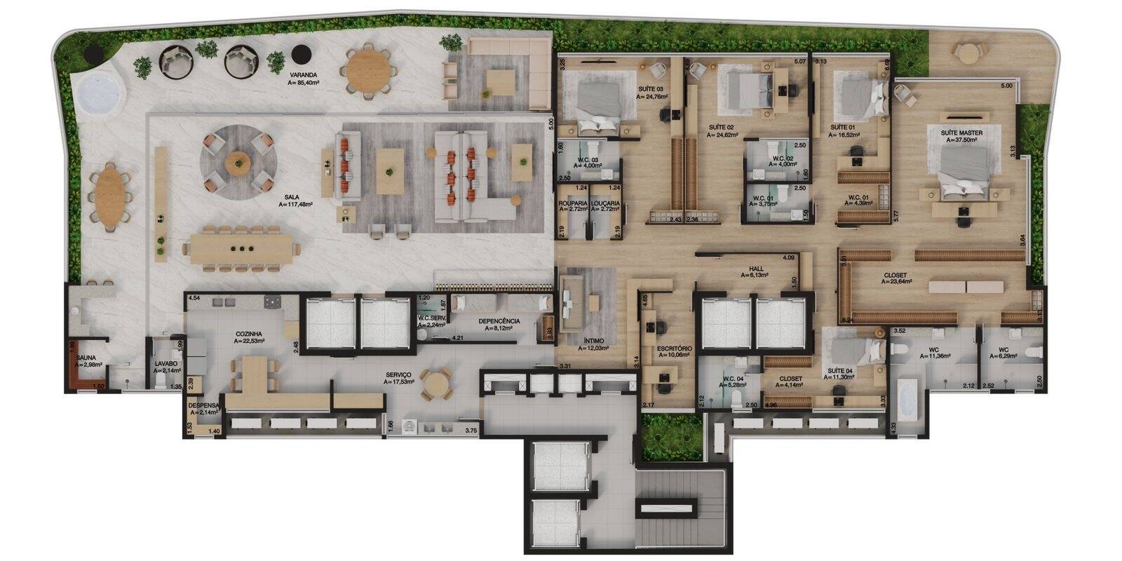 Apartamento à venda com 4 quartos, 315m² - Foto 17