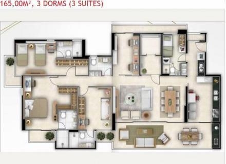 Apartamento à venda com 3 quartos, 165m² - Foto 7