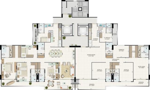 Apartamento à venda com 3 quartos, 162m² - Foto 9